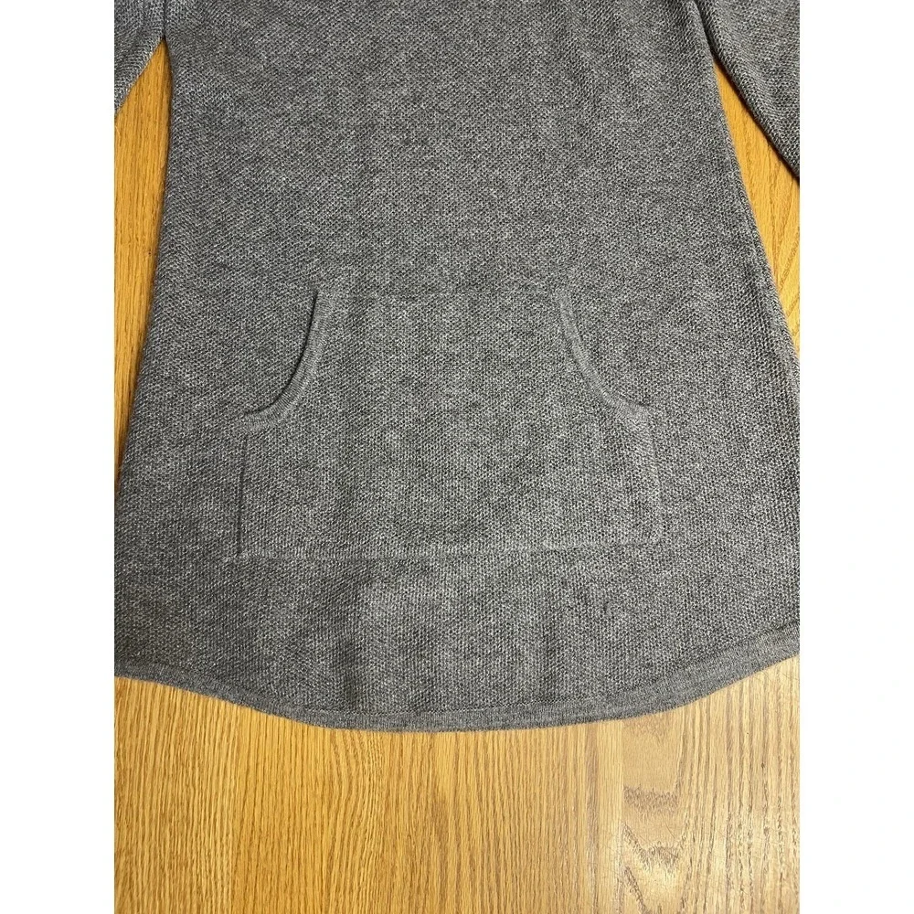 Cynthia Rowley NY 2-PLY 100% Cashmere Luxurious Lounge Gray Tunic Sweater Medium